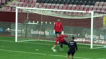 A Milli Futbol Takımı, Türkiye-Ermenistan maçı öncesi antrenman yaptı