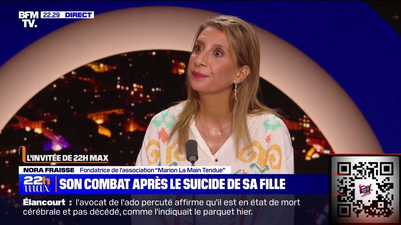 Harcèlement scolaire: "La société civile n'accepte plus que la France ne s'intéresse pas à ce sujet", pour Nora Fraisse (fondatrice de l'association “Marion La Main Tendue”)