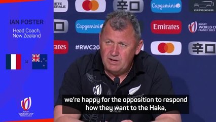 Foster expecting a mixed response to the haka in France
