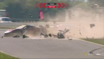 Ferrari Challenge UK 2023 Snetterton Race 1 Rogers Vivian Big Crash