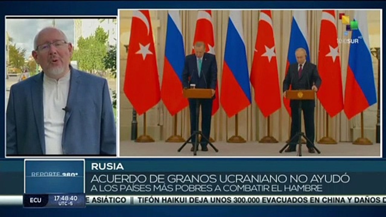 Rusia: Acuerdo de granos ucraniano no ayudó a los países más pobres a combatir el hambre