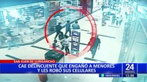 Capturan a sujeto que engañó a tres menores para robarles sus celulares