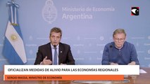 Oficializan medidas de alivio para las economías regionales