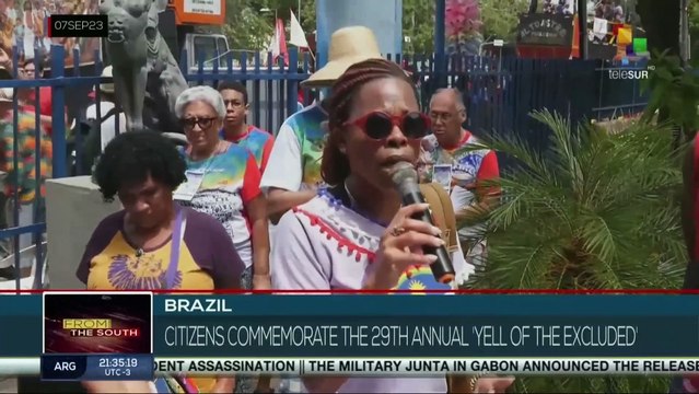 Thousands of Brazilians commemorate the 29th edition of the Yell of the Excluded