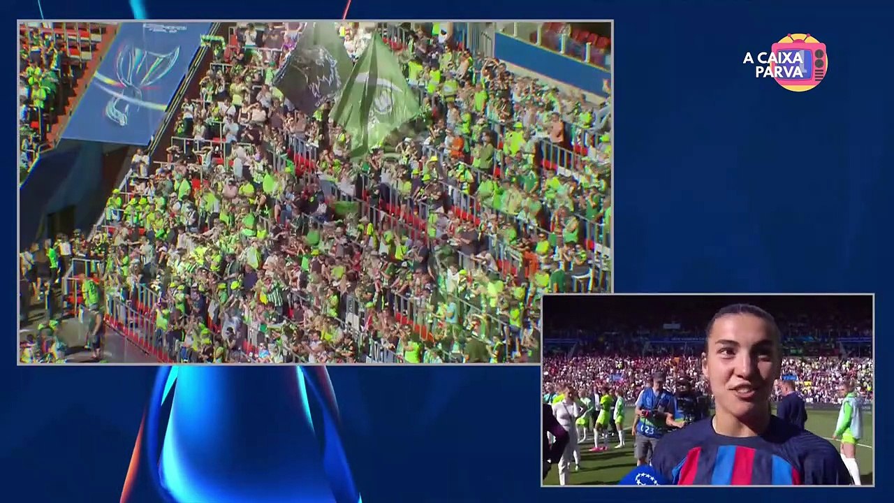 Celebración Barça tras ganar su segunda UEFA Women's Champions League