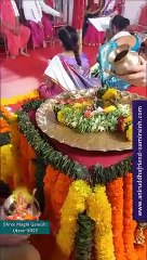 Jalabhishek being performed on Ganpati Bappa amid chanting of Ganpati Atharvashirsha