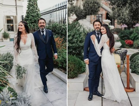 Oyuncu Deniz Çakır, sevgilisi Bilgehan Baykal'la evlendi