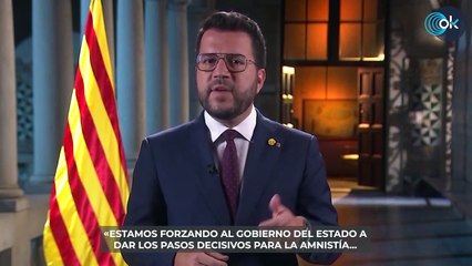 Aragonés sube el listón para apoyar a Sánchez: la amnistía no basta y exige el referéndum