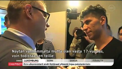 "Turvapaikanhakija” Fahad Firas Juha Sipilälle: “Olen 17-vuotias” / Refugee lying his age to Prime Minister of Finland on the news