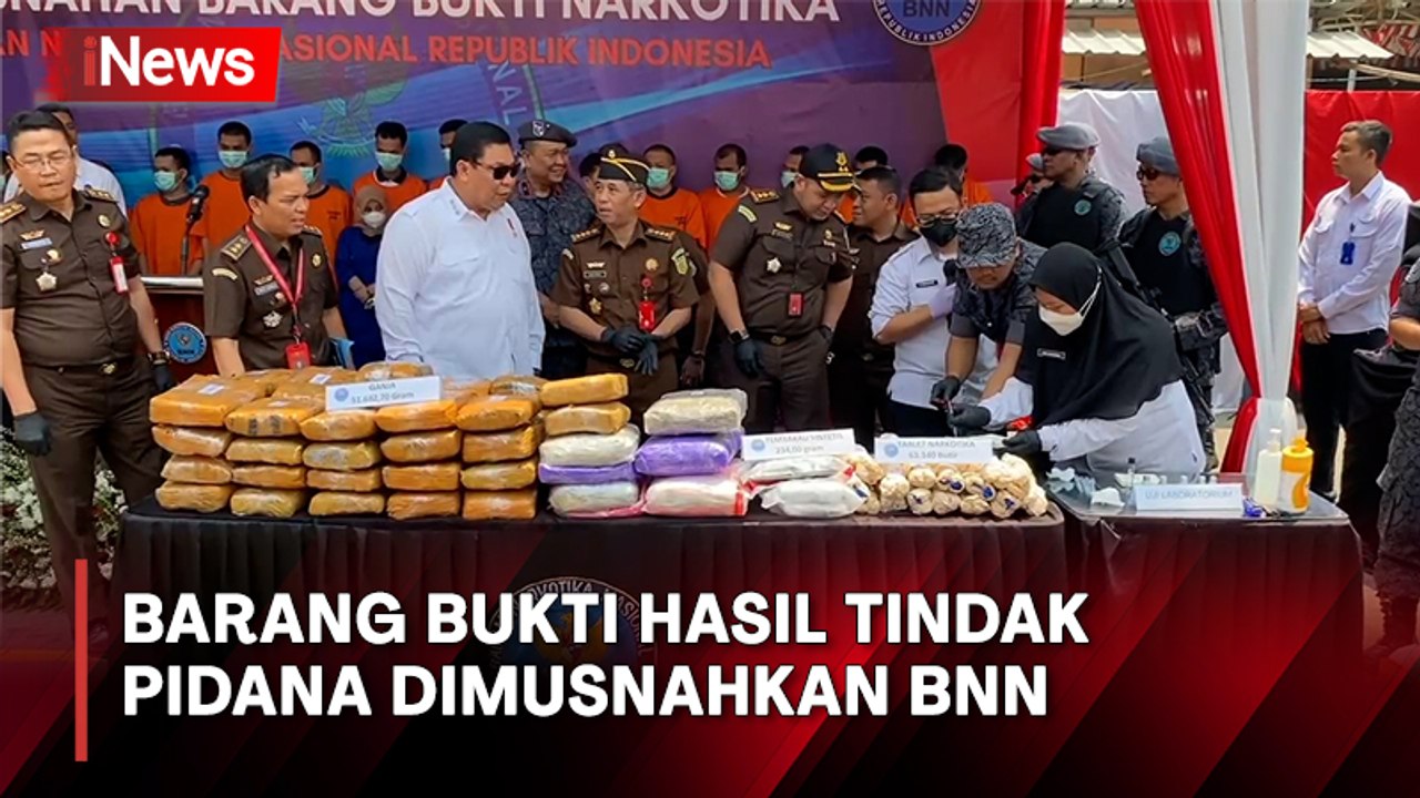BNN Musnahkan Barang Bukti Hasil Tindak Pidana Internasional