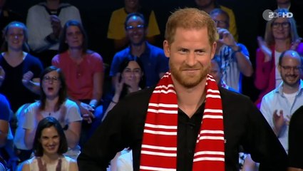 Prince Harry loses penalty shootout on live TV to German minister