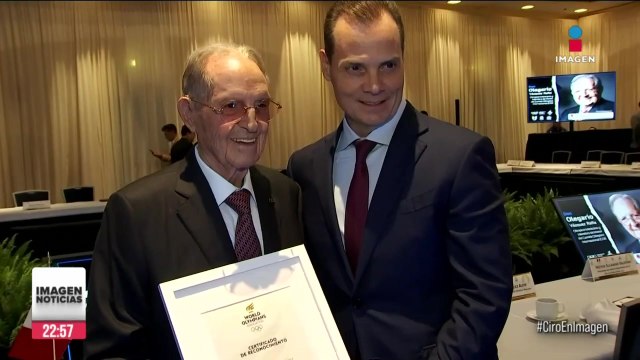 Don Olegario Vázquez Raña fue nombrado presidente honorario de la Asociación de Olímpicos Mexicanos