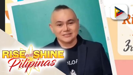 Pagbati mula kay Richcard Hiñola sa Rise and Shine Pilipinas