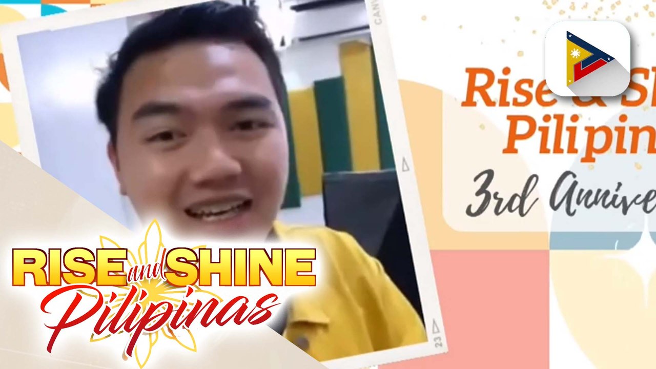 Pagbati mula kay Lil Vinceyy sa Rise and Shine Pilipinas video