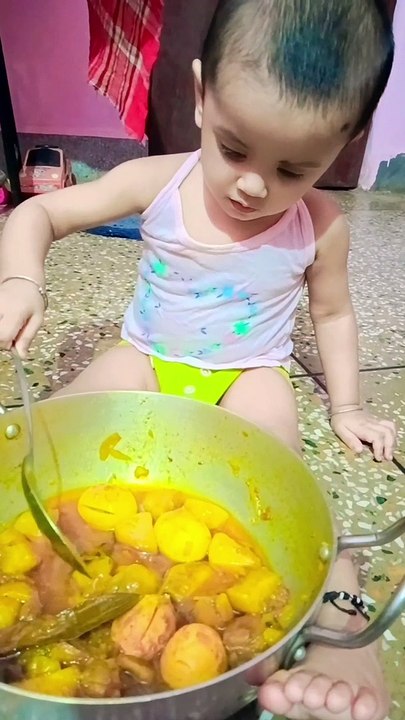 What did Babycon cook today-Babycon cooks eggs-Babycon vlog-daily vlog