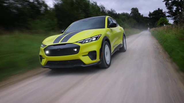 The All-Electric Ford Mustang Mach-E Rally Driving Video