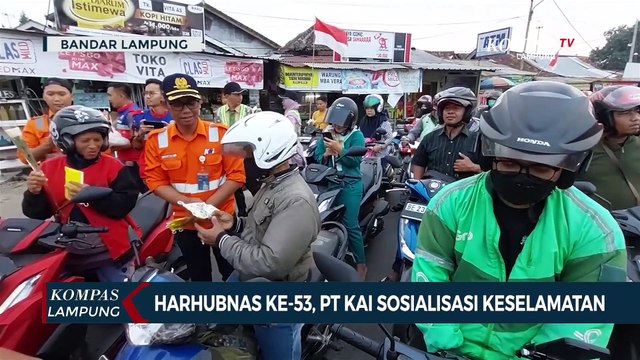 Hari Perhubungan Nasional ke-53, PT KAI Sosialisasi Keselamatan di Perlintasan