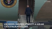 Joe Biden Új-Delhi felé tart a G20-as csúcstalálkozóra