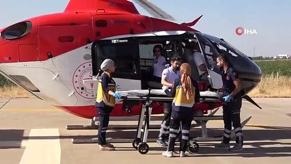 Ambulans helikopter 2,5 yaşındaki Eda için havalandı