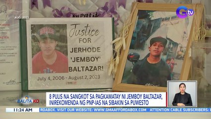 8 pulis na sangkot sa pagkamatay ni Jemboy Baltazar, inirekomenda ng PNP-IAS na sibakin sa puwesto | BK