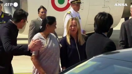 Meloni arrivata a New Delhi per il G20