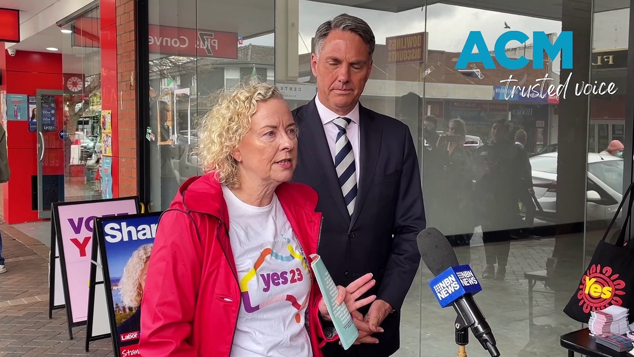 Acting prime minister Richard Marles visits Newcastle for Voice to Parliament pitch