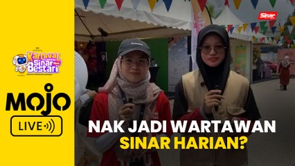 Peluang jadi wartawan di booth Sinar Harian