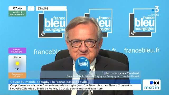 Jean-François Contant, président de la Ligue de rugby de Bourgogne-Franche-Comté, attend avec impatience le début de la Coupe du monde de rugby 2023