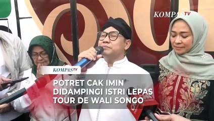 Potret Cak Imin Didampingi Istri Lepas Tour de Wali Songo