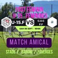 PLANNING PLATEAUX / MATCHS - SAMEDI 09 SEPTEMBRE /