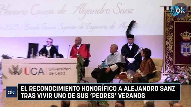 El reconocimiento honorífico a Alejandro Sanz tras vivir uno de sus ‘peores’ veranos