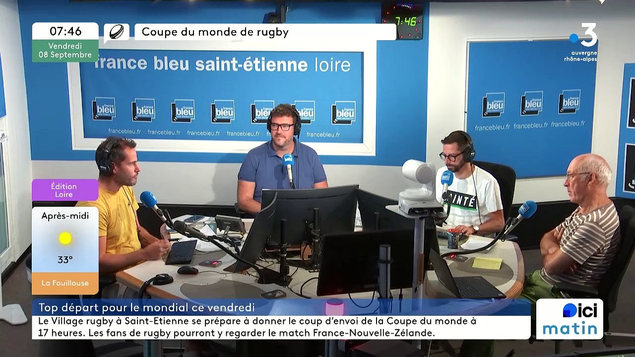 Patrick Banizette (président du comité de la Loire de rugby), grand invité du 6-9 de France Bleu Saint-Etienne Loire
