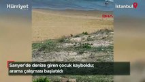 İstanbul'da denize giren çocuk dalgalara kapılarak kayboldu