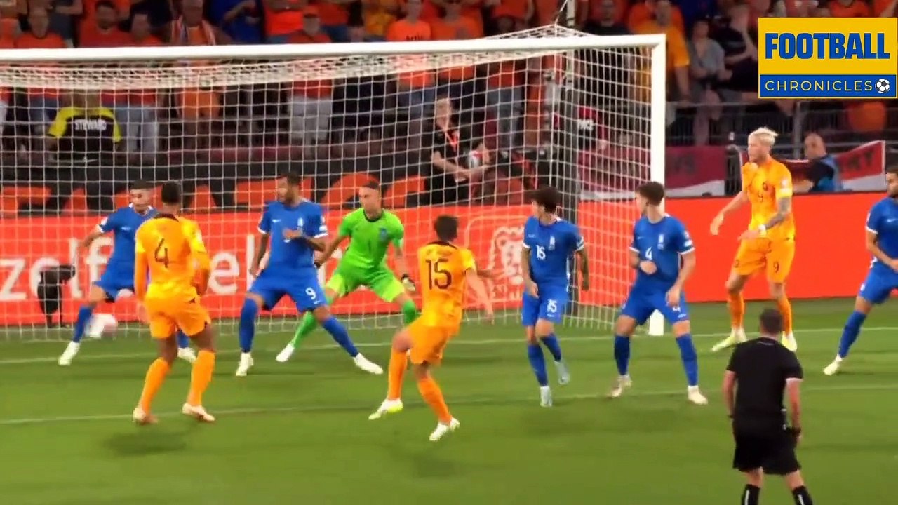 Netherlands 3-0 Greece | European Qualifers Euro 2024 Highlights