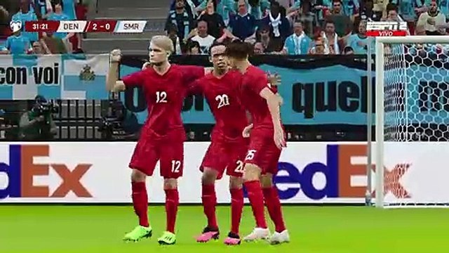 Pierre-Emile Højbjerg Goal Denmark vs San Marino 4-0 Extended Highlights UEFA EURO Qualifiers