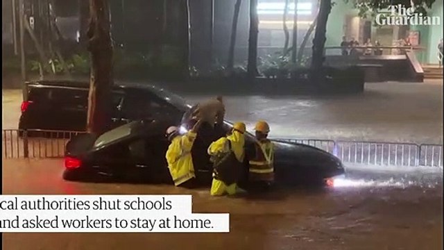 Chine: Regardez les images impressionnantes de la métropole de Shenzhen frappée par les plus fortes pluies depuis 1952 - VIDEO