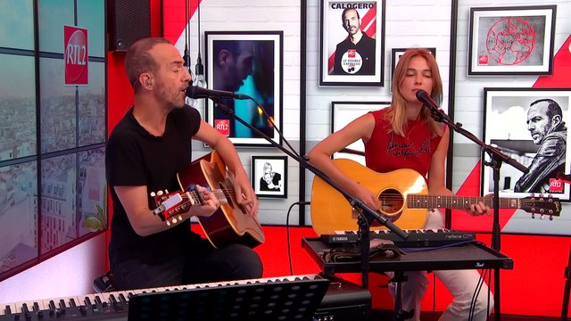 LIVE - Calogero et Marie Poulain interprètent Le hall des départs dans Le Double Expresso RTL2 (08/09/23)