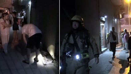 Kablo çalmak isterken yangın çıkardı