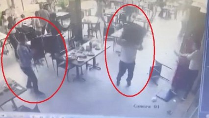 ‘Yemeği geç getirdin’ dediler: Sandalyeler havada uçuştu…