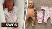 Baby born two months early and so small she had to wear doll's clothing has defied the odds