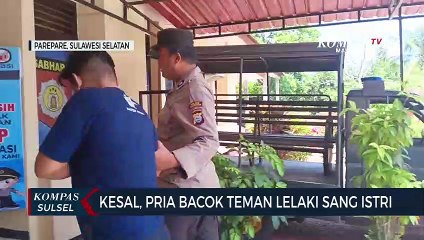 Kesal, Pria Bacok Teman Lelaki Sang Istri