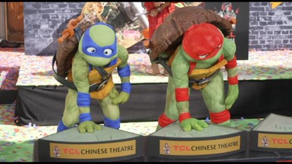 Le impronte delle Tartarughe Ninja sull'Hollywood Boulevard