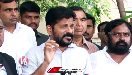 Revanth Reddy Demands KCR To Give Govt Job To Home Guard Ravinder Wife _ V6 News