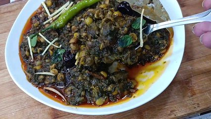 Dhaba style chana daal palak