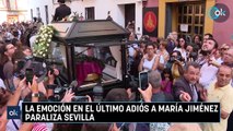 La emoción en el último adiós a María Jiménez paraliza Sevilla