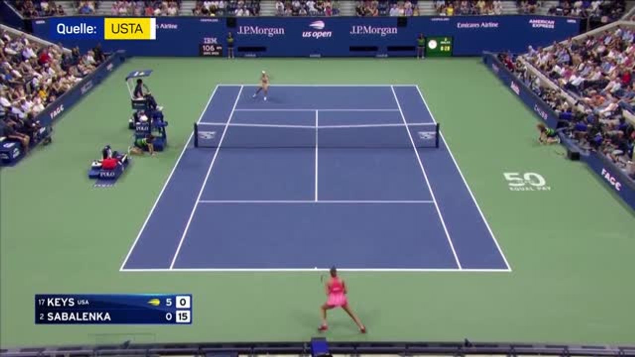 Highlights: Sabalenka dreht Match trotz Bagel