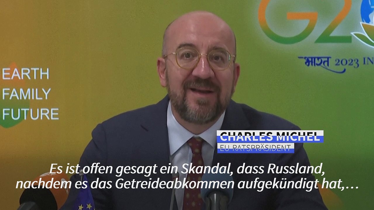 EU-Ratspräsident: Blockade ukrainischer Häfen 'muss aufhören'