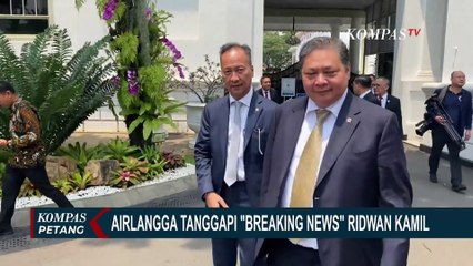 Descargar video: Angkat Bicara soal 'Breaking News' Ridwan Kamil, Airlangga: Tak Berkaitan dengan Cawapres Ganjar