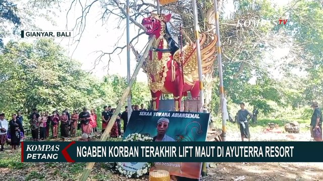 Prosesi Ngaben I Wayan Aries Setiawan, Korban Insiden Maut Lift Ayuterra Resort di Gianyar