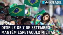 Desfile de 7 de setembro mantém espetáculo militar